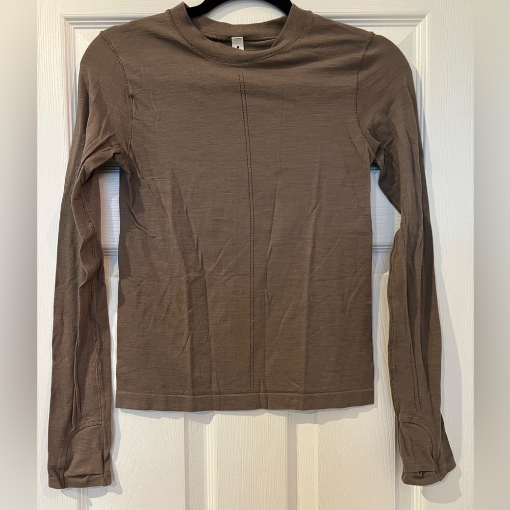 Athleta Long Sleeve Top in Brown